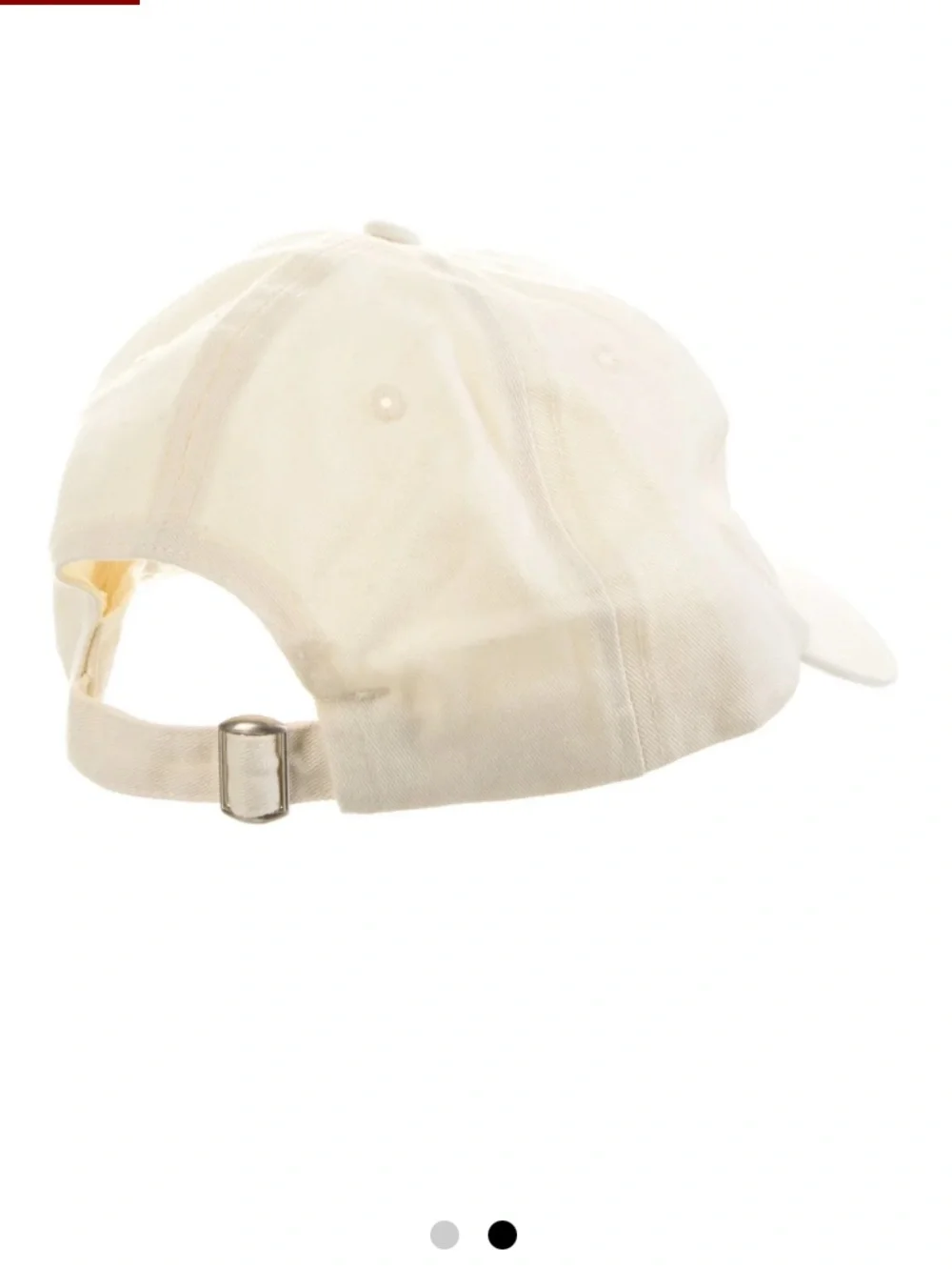 NWT RIXO embroidered baseball hat cap cream